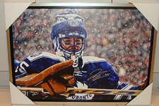 Jonathan Bernier Winter Classic Signed Canvas Framed 20x29 Toronto Maple Leafs H