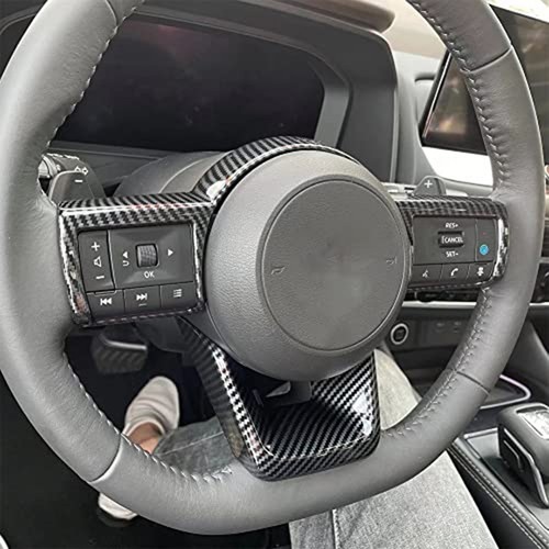 Premium Carbon Fiber Steering Wheel Cover Trims for Nissan For Rogue 2021 2023 - Picture 11 of 12