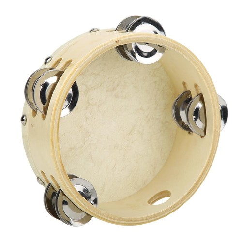 6 Inch Double Row Jingle Tambourine Handheld Musical Toy for Kids - Picture 10 of 11
