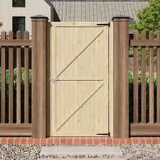 Wooden Gate Garden Pedestrian Side Door Wood Front Porch Decorative Fencing Kit
