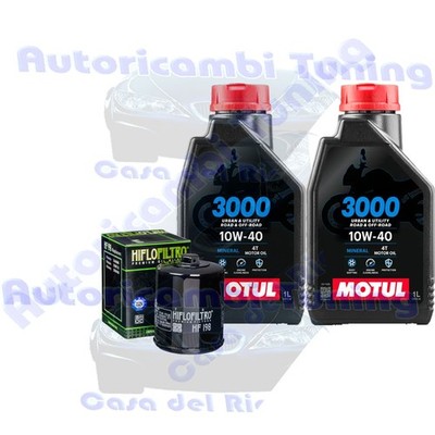 Set Service Öl Motul 3000 10W40 Für Polaris 800 Ranger Rzr � 2008>2016