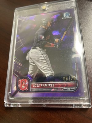 2022 Bowman Chrome Sapphire Edition - Jose Ramirez #63 Purple /25