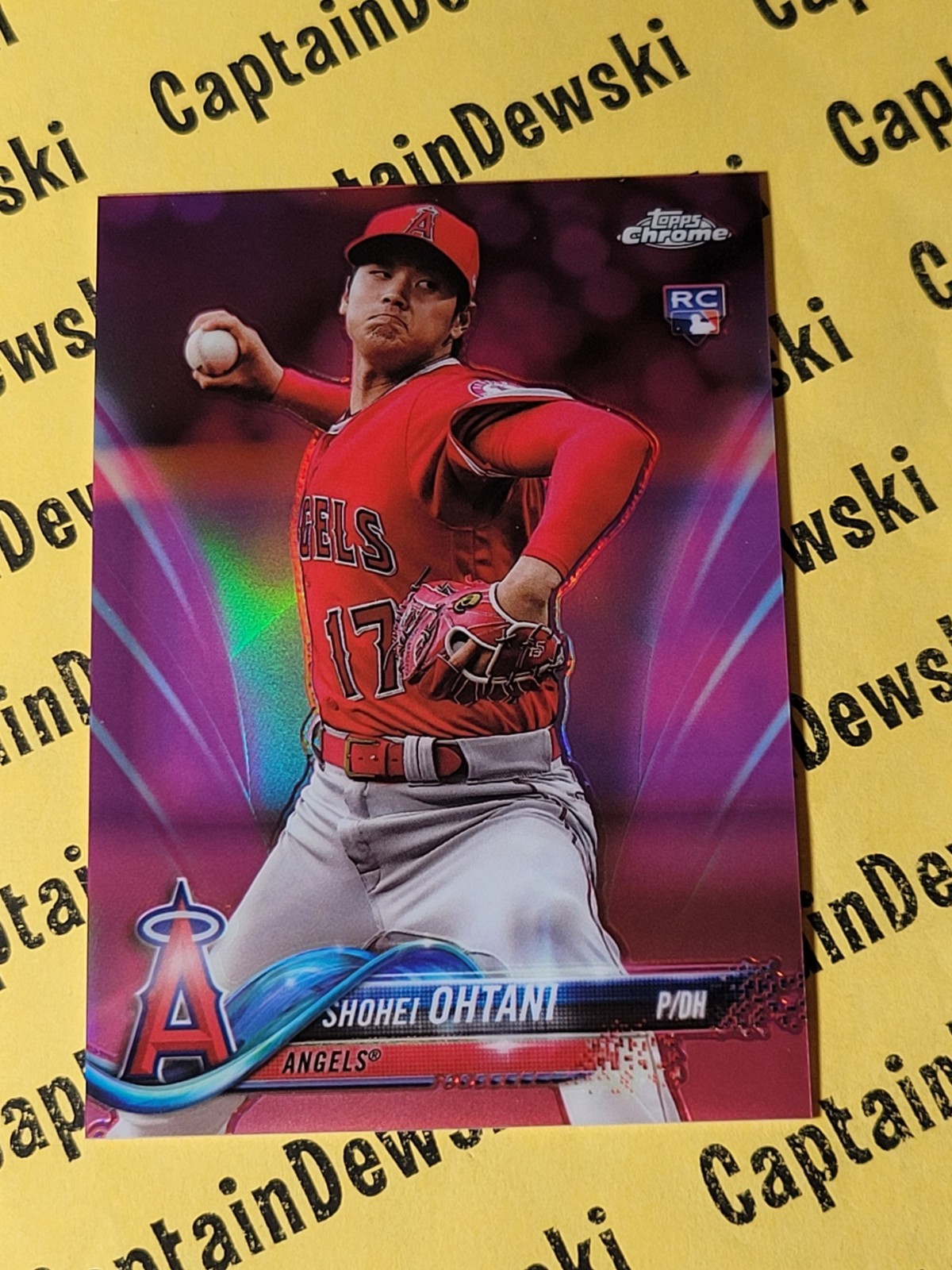 SHOHEI OHTANI 2018 Topps Chrome Update #HMT1 Pink Refractor SP RC / Rookie Card