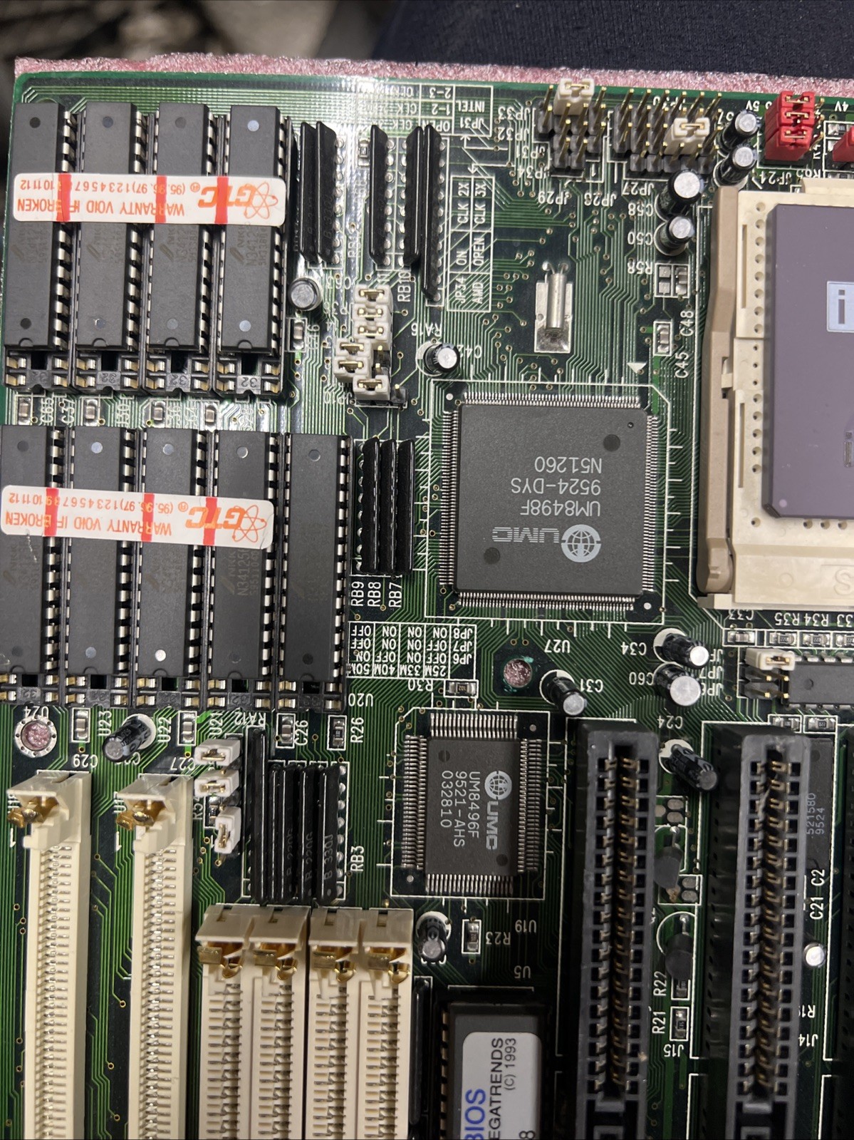 PCCHIPS M912 V1.7 4865X VLB SOCKET 3 MB W/ RAM & CPU Fast Shipping