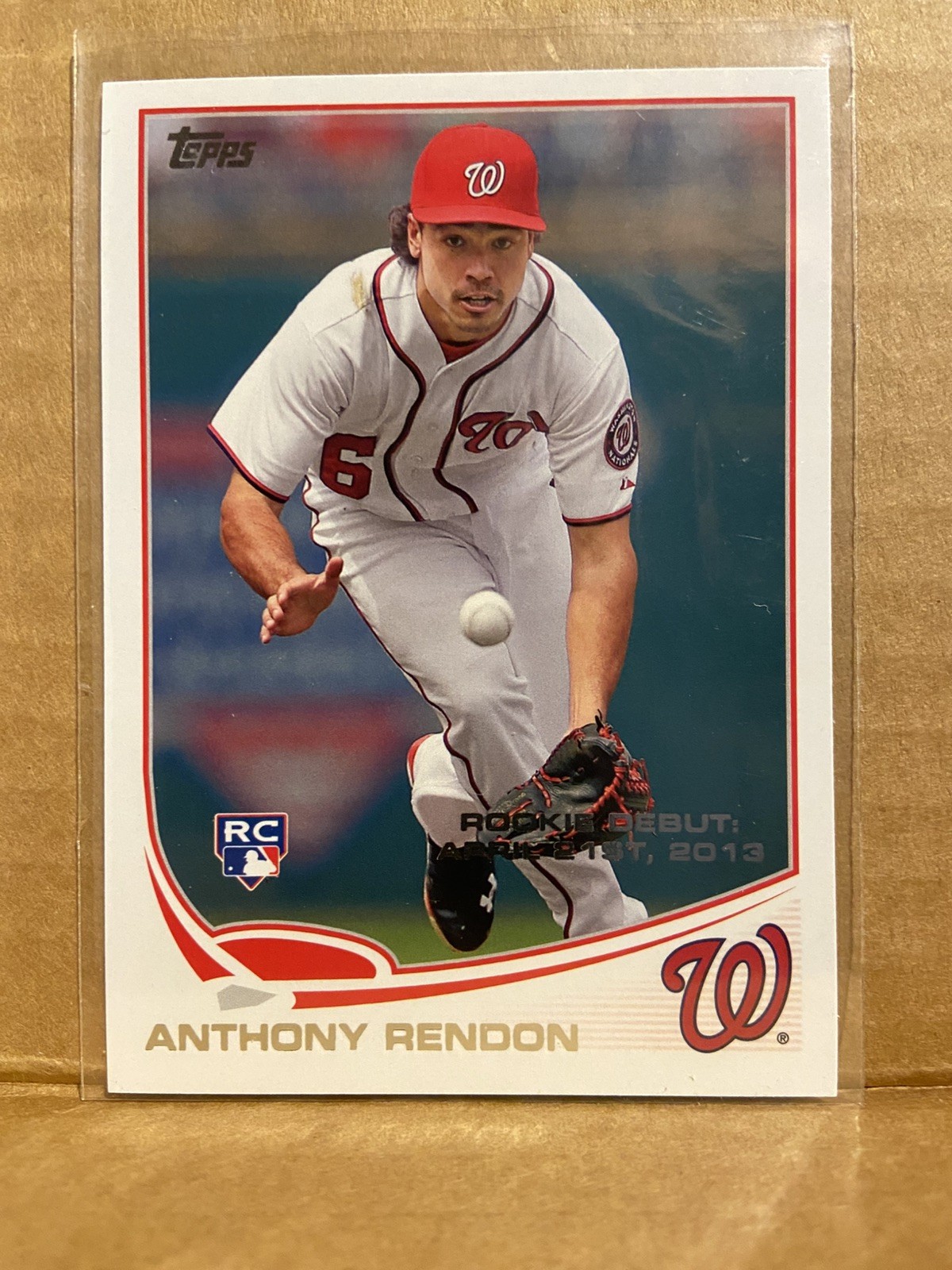 2013 Topps Update #US233 Anthony Rendon Washington Nationals Rookie Debut