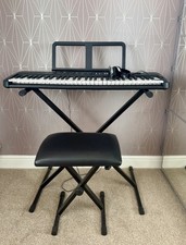 Yamaha PSR-F52 61-Key Full Size Black Keyboard Cover Built-in Speaker Stand Seat