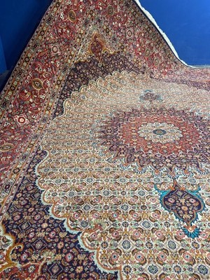Orientteppich Perserteppich Handgeknüpft  Moud GEREINIGT 351 cmx241 cm 26-G0366