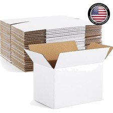 Small Shipping Boxes 30 Pack 6x4x4 Inches White Cardboard Mailers