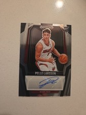 PELLE LARSSON 2024-25 PANINI PRIZM BLACK ROOKIE SIGNATURES RC AUTOGRAPH RS-PEL