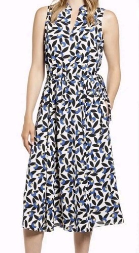 Anne Klein NWT Womens Large Multicolor Filigree Print Sleeveless Midi Dress - Picture 21 of 21