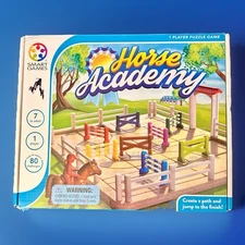 SmartGames Horse Academy Path-Building Game w/80 Challenges Ages 7+ COMPLETE