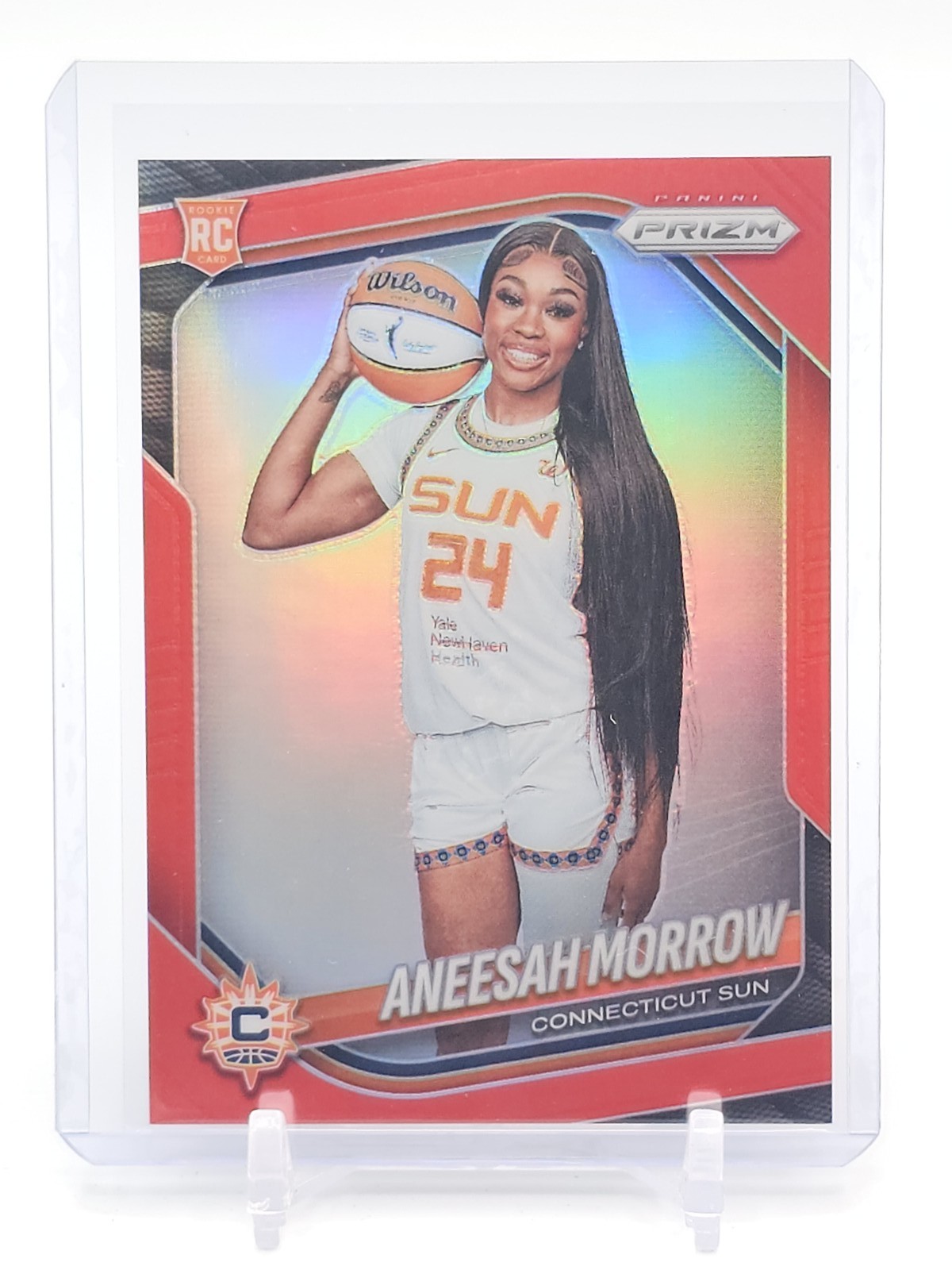 ANEESAH MORROW 2025-26 PRIZM WNBA ROOKIE RED VARIATION /299 #146 SUN Q2264