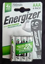 Energizer ACCU 700 mAh Recharge Power Plus AAA Batteries 5.20 per battery