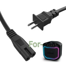 AC Power Cord Cable For ION Audio Game day Party Speaker