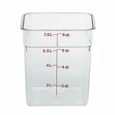 New Cambro 8SFSCW135 Food Storage Container, (9557)