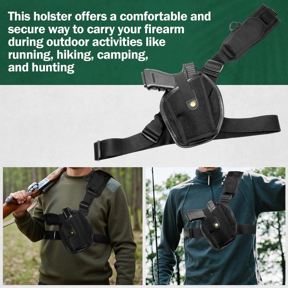 Universal Chest Holster with Padded Shoulder Strap, Adjustable Gun Shoulder H... - Image 4 of 4