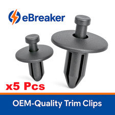 AUDI Push Fit Rivet Trim Clips x5 for A2 A4 A...