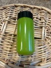 Vintage Flame-Glo Avocado Green Salt Pepper Spice Shaker Milk Glass MCM 4.5"