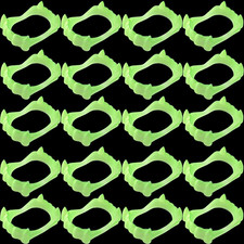 36PCS Halloween Glowing Vampire Fangs Bulk Glow in the Dark Plastic Teeth Hallow