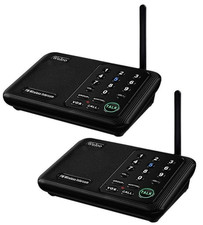 Wuloo WL666 Wireless Home Intercome System Black 2 Pack New