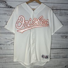 Vintage 90s Majestic Baltimore Orioles Sewn Stitched MLB Jersey White Mens Large