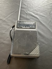 Radio Shack AM FM Pocket Radio Model 12-454 Black Handheld Vintage No Headphones
