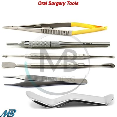 Oral Surgery Tools Periosteal Elevator Needle Holder Tweezers Dental Retractors