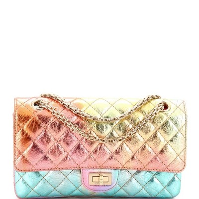 Chanel Rainbow Reissue 2.55 Flap Bag Quilted Multicolor Metallic