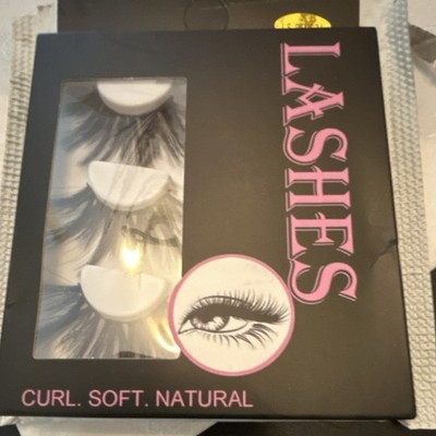 LS PLUS36 Strip False Eyelashes Curl Soft Natural Effect Black