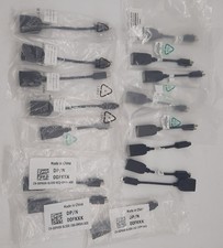 LOT x 16 Dell 0FKKK PNY, AMD miniDP displayport female adapter cables NEW