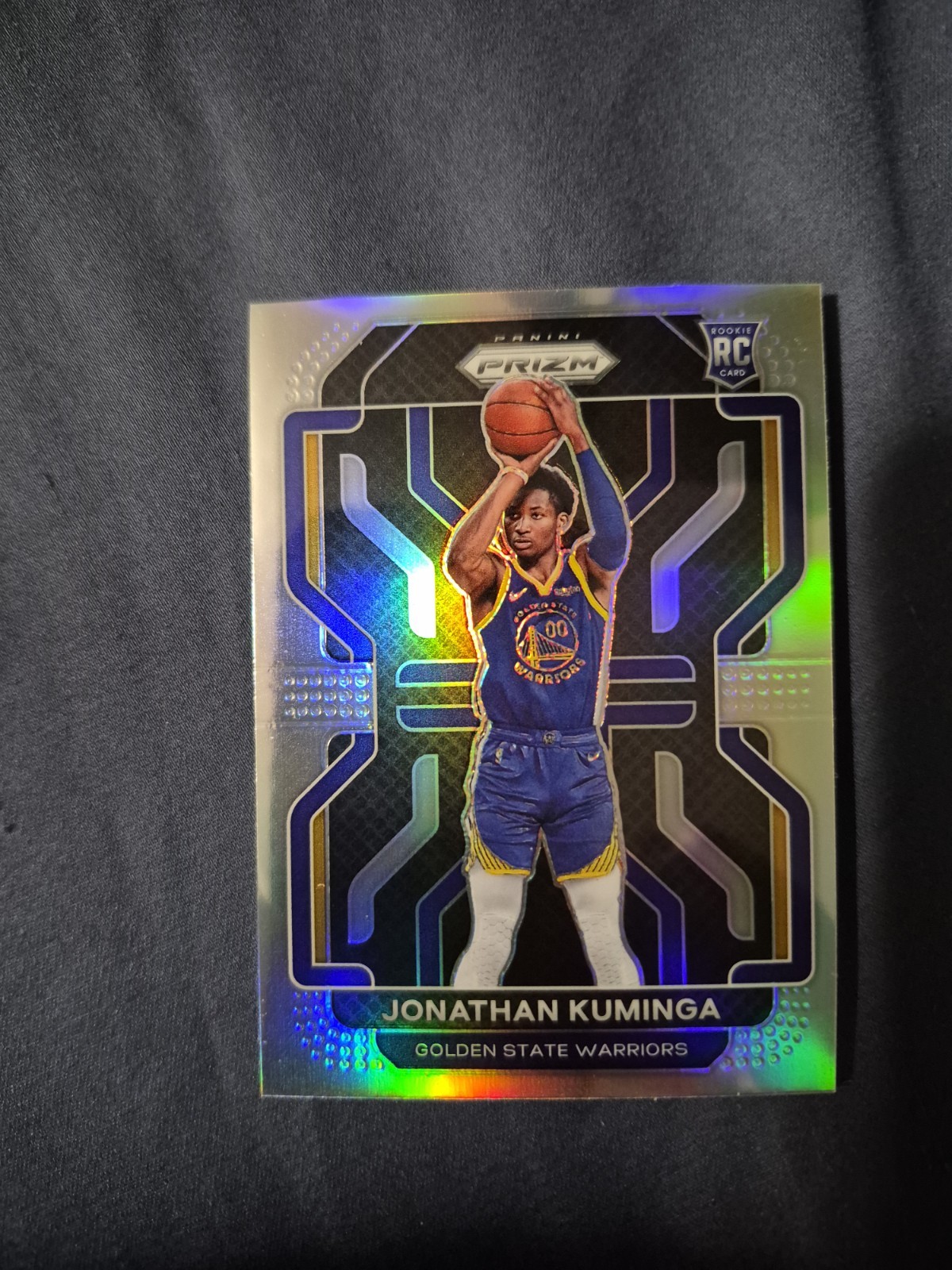 2021-22 Panini Prizm Basketball Jonathan Kuminga RC Silver Prizm #307 Hawks