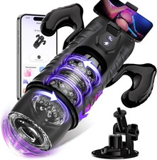 Male Masturbaters Automatic HandsFree Rotating Cup Thrusting Stroker Lubricants