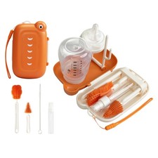 Baby Travel Essential Bottle Brush Set, Baby Bottle Cleaning Kit, Baby Bottle...