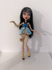 Monster High Cleo Puppe Basic Schwarze Black Elastics Mattel 2011