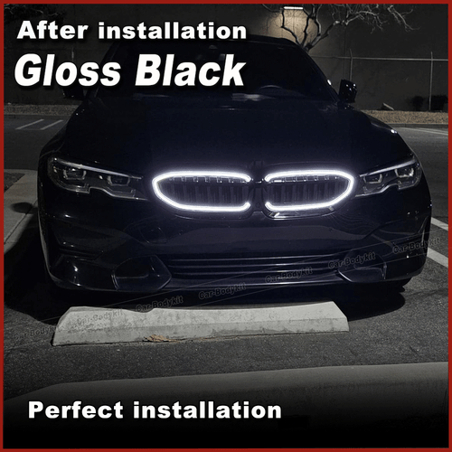 Parrilla frontal negra brillante parrilla M/LED para BMW G20 320i M340i 2019-22 - Imagen 2 de 11
