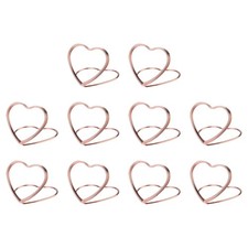 Table Number Holders 10pcs Rose Gold Place Card Holder for Tables Wedding