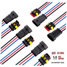 3Pin Way 18AWG Waterproof Wire 1.5mm Series Terminal Connector-5 3pin 5sets 