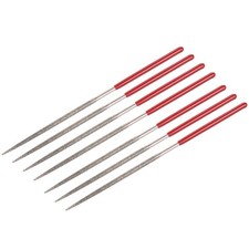 7Stk. Diamantfeilen 2mm x 100mm Metall Nadelfeile 150 K&ouml;rnung Runde Feile Set