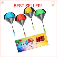 Parachute Toy for Kids, Outdoor Toys Flying Parachute Men, Inside Outside Toys