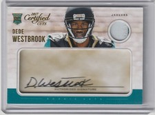 Dede Westbrook 2017 Panini Certified Cuts Rpa Rc On Card Auto (239/299)
