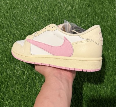 Nike Air Jordan 1 Low Retro OG SP Travis Scott Shy Pink IQ7604-100 Size 8.5-11