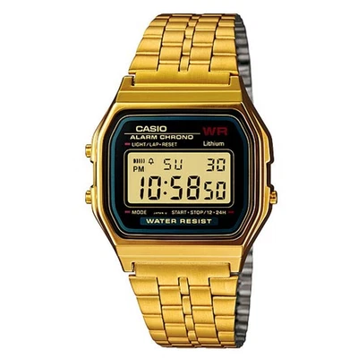 Unisex Herrenuhr Damenuhr CASIO A159WGEA-1 VINTAGE Edelstahl Golden Klassiker - Bild 1 von 4