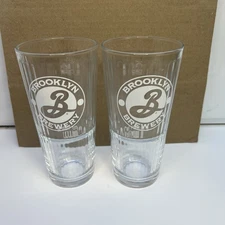 Brooklyn Brewery Pint Glasses Pair