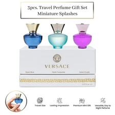 Versace Dylan Perfume for Women Mini Perfume Gift Set - Trio Splashes