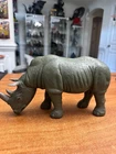Vintage 1976 Marx Safari Adventure Rhino Toy Action Figure Head & Wheels