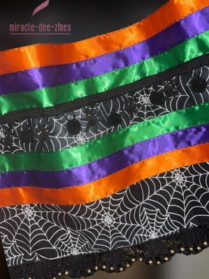 Spooky Halloween Native American Handmade Ribbon Skirt