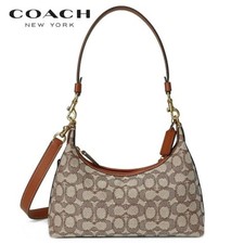 Borsa a tracolla Coach Juliet 25 in tessuto jacquard firmato CY830 nuova con ...