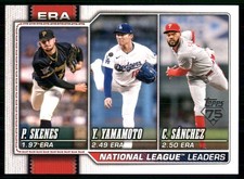 2026 Topps #203 (Yoshinobu Yamamoto / Paul Skenes / Cristopher Sanchez) 58555