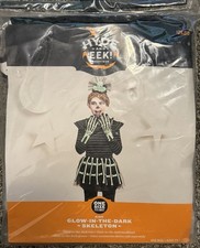 Kids Glow in the Dark Skeleton Halloween Costume Set - Hyde EEK - One Size