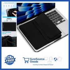 Compact Black Microfiber Cleaning Cloths for Laptop Screen Protection
